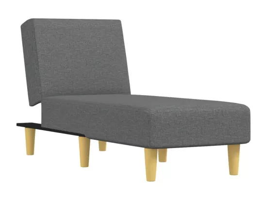 Prolenta Premium - Chaise longue gris foncé tissu