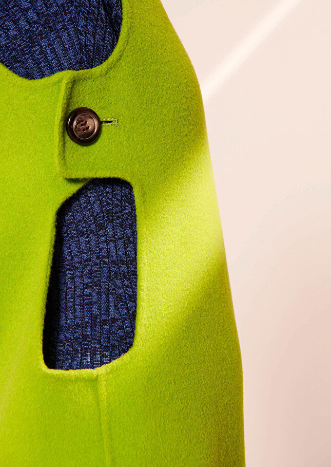 Robe Romaverte en laine double face