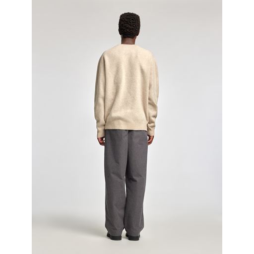 Annarr Ragi Wool Striktrøje, Beige, XL