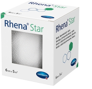 Rhena Star Elastische Binde weiss 5 m x 6 cm, 1 Stück