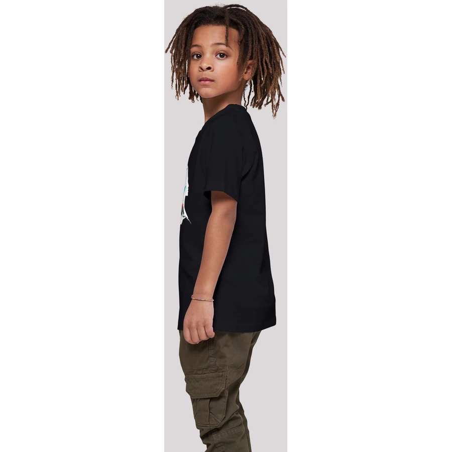 F4NT4STIC T-Shirt Schmetterling Silhouette TEE UNISEX schwarz