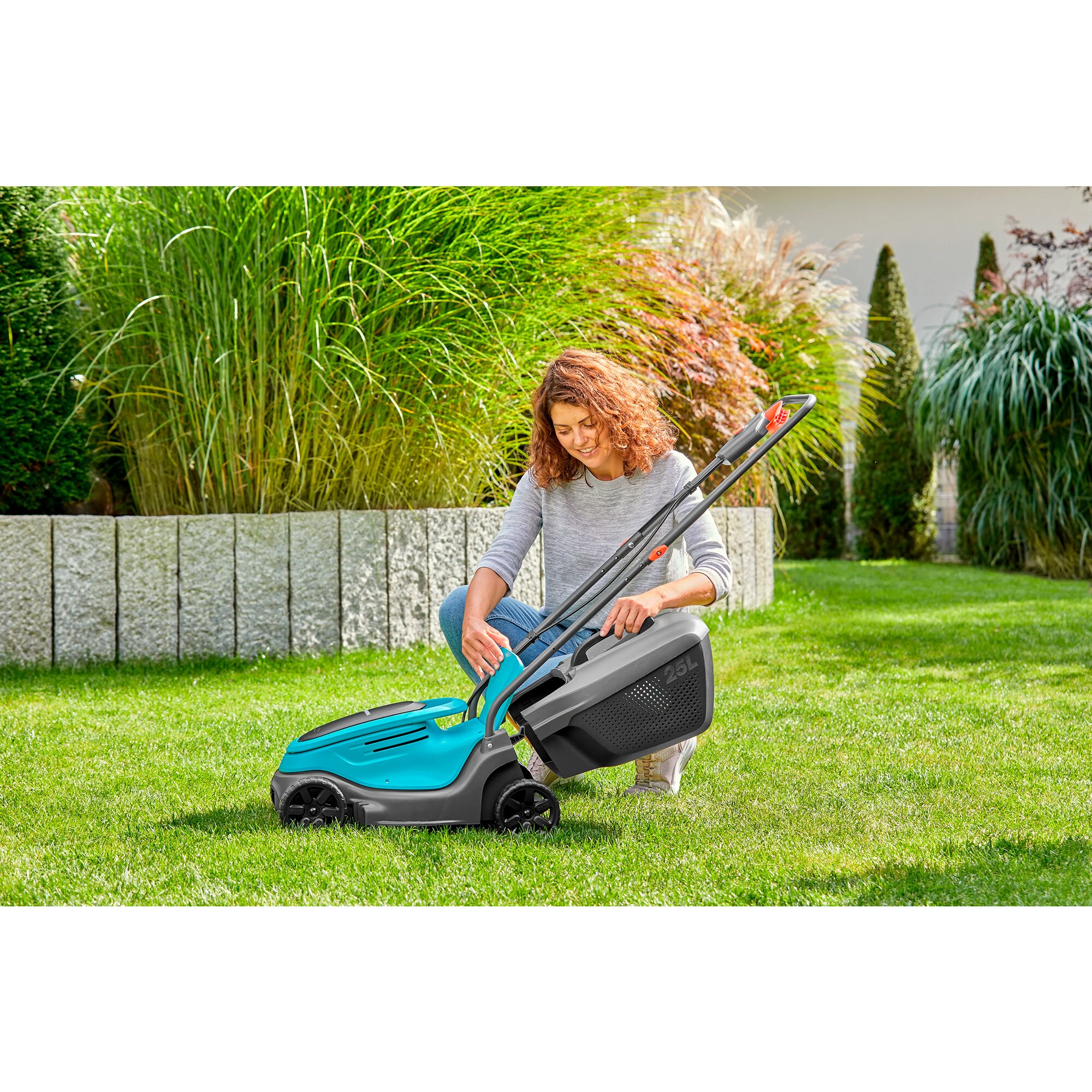 GARDENA Rasenmäher Akku-Rasenmäher PowerMax 30/18V P4A Ready-To-Use Set, 18Volt