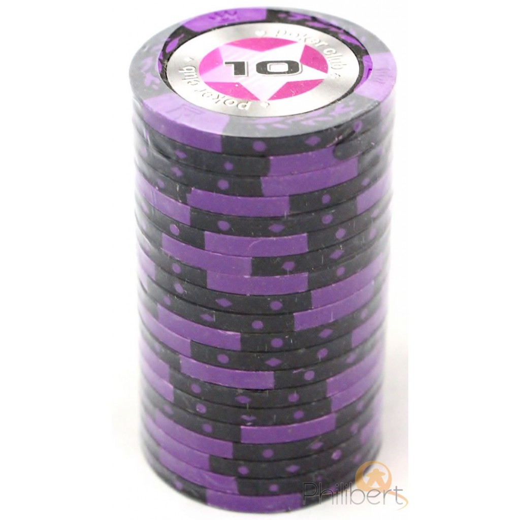 20 Jetons de poker Crown - Marqué 10