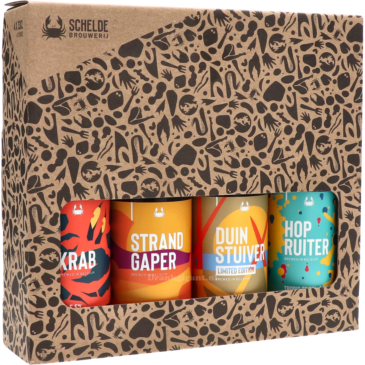 Scheldebrouwerij Biercadeau 4 fles 132 cl