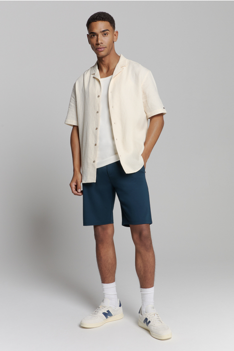 NO-EXCESS blauwe heren korte broek
