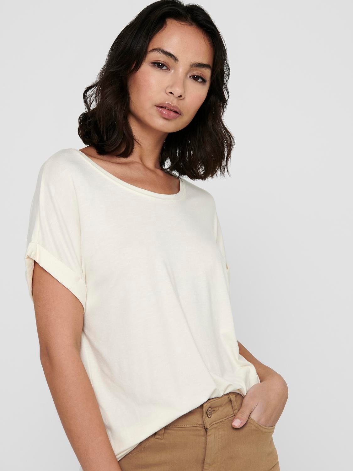 ONLMOSTER Top Antique White