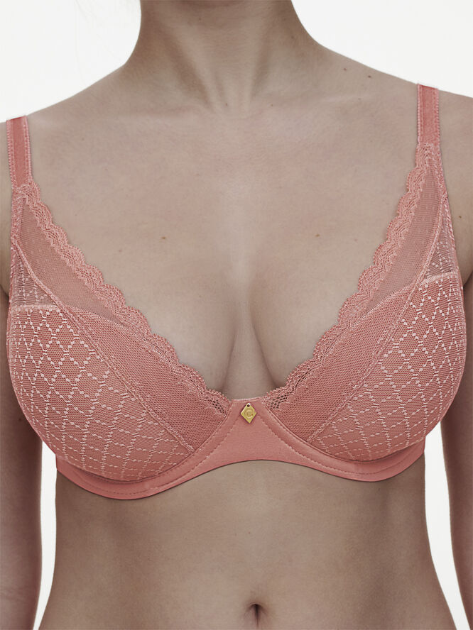 Chantelle Norah Chic Plunge T-Shirt Bra Kobber