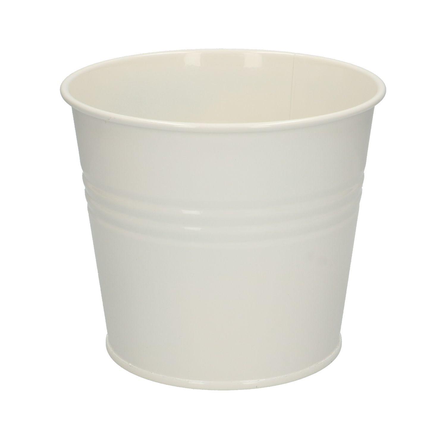 Bloempot, zink, offwhite, Ø 17 cm