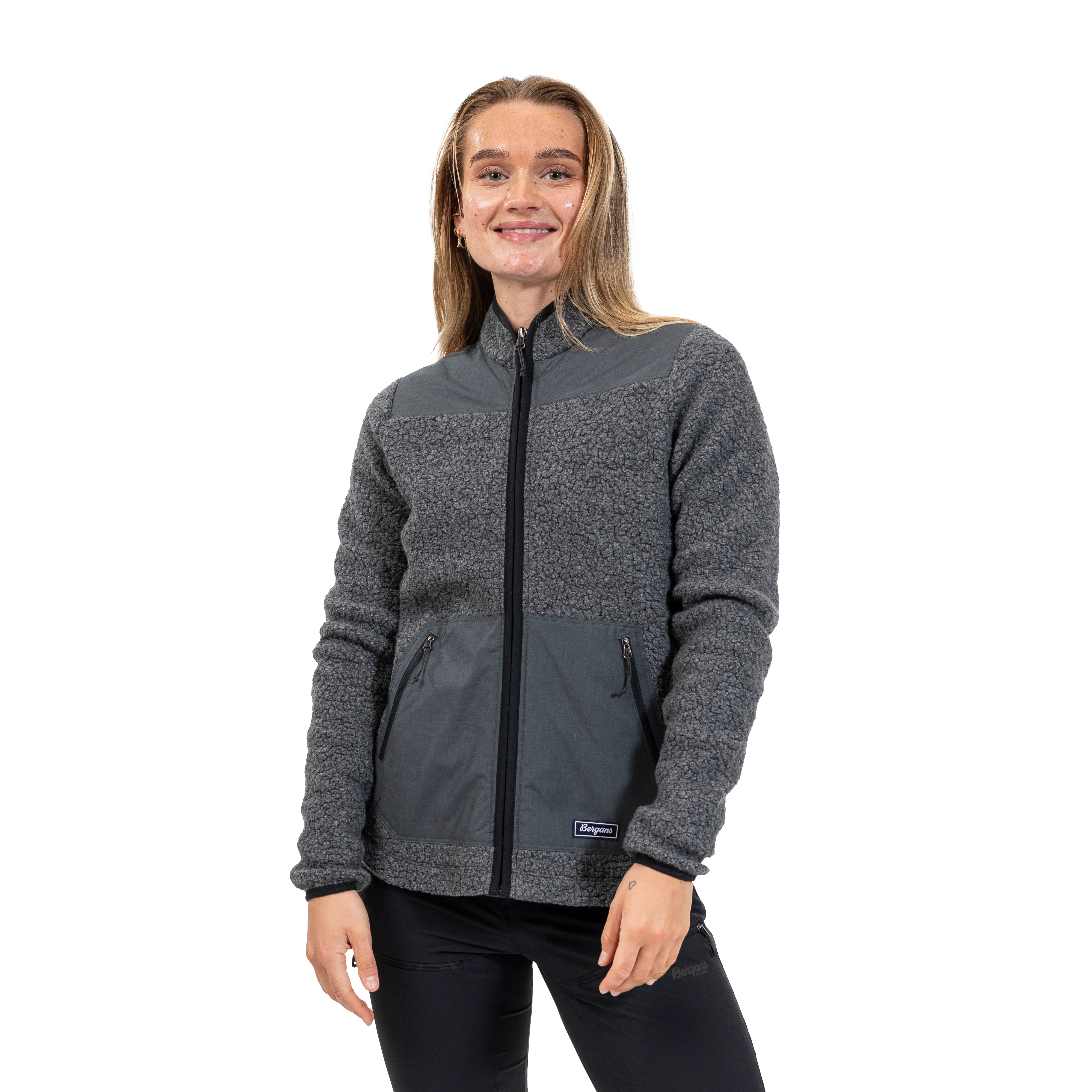 Nordmarka ReWool Pile Midlayer Jacket Women Solid Dark Grey / Dark Shadow Grey