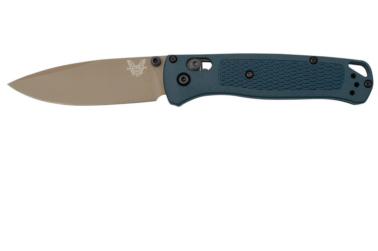 Benchmade Bugout 535FE-05 Crater Blue Grivory, Flat Dark Earth Cerakote zakmes