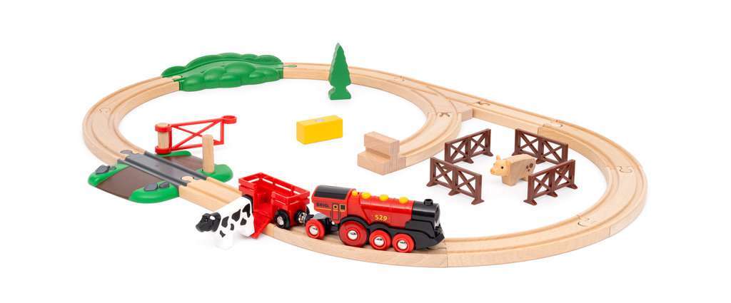 BRIO Spiel Rote Lola Bauernhof Zugset