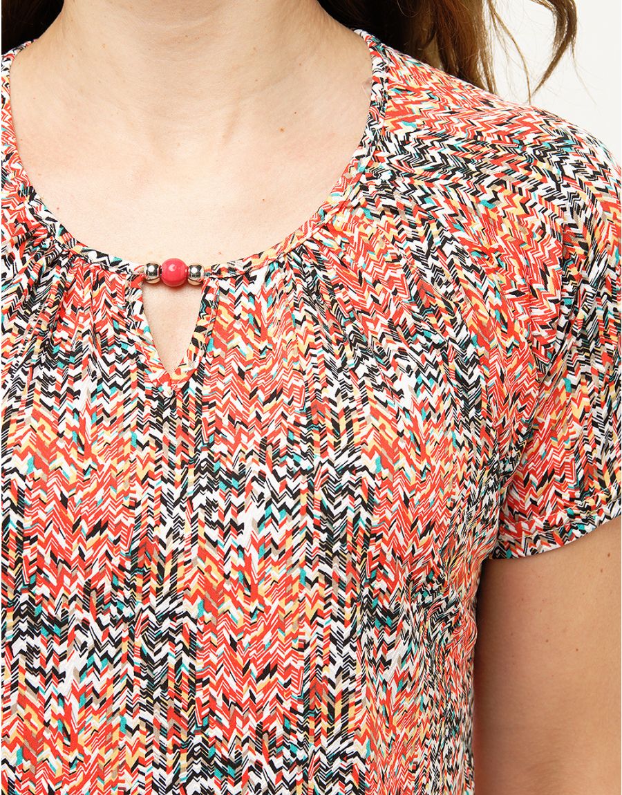 T-shirt rouge fantaisie