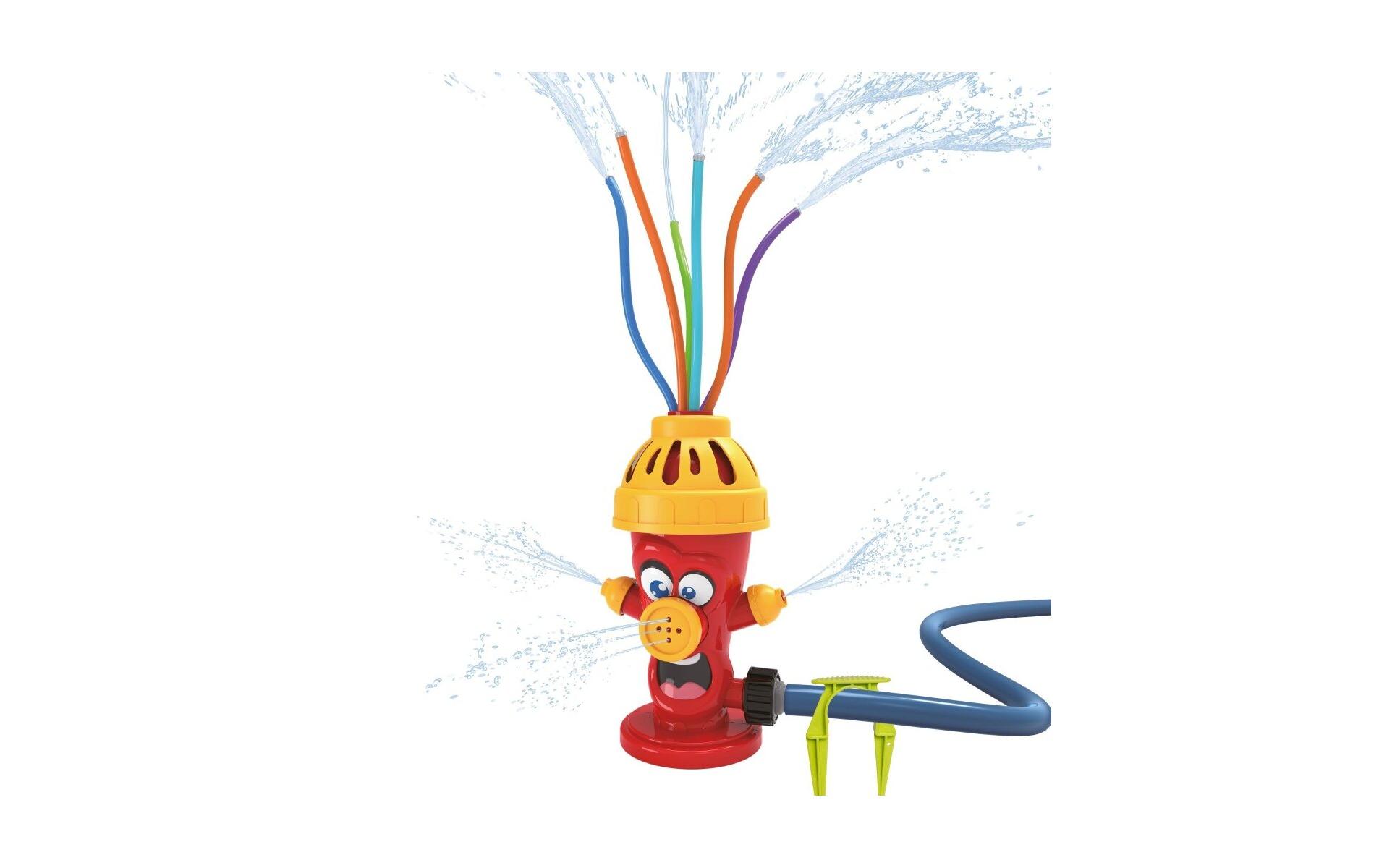 Wassersprinkler HydrantWassersprinkler für Kinder im Hydranten-Design mit dem Anschluss für Gartenschlauch