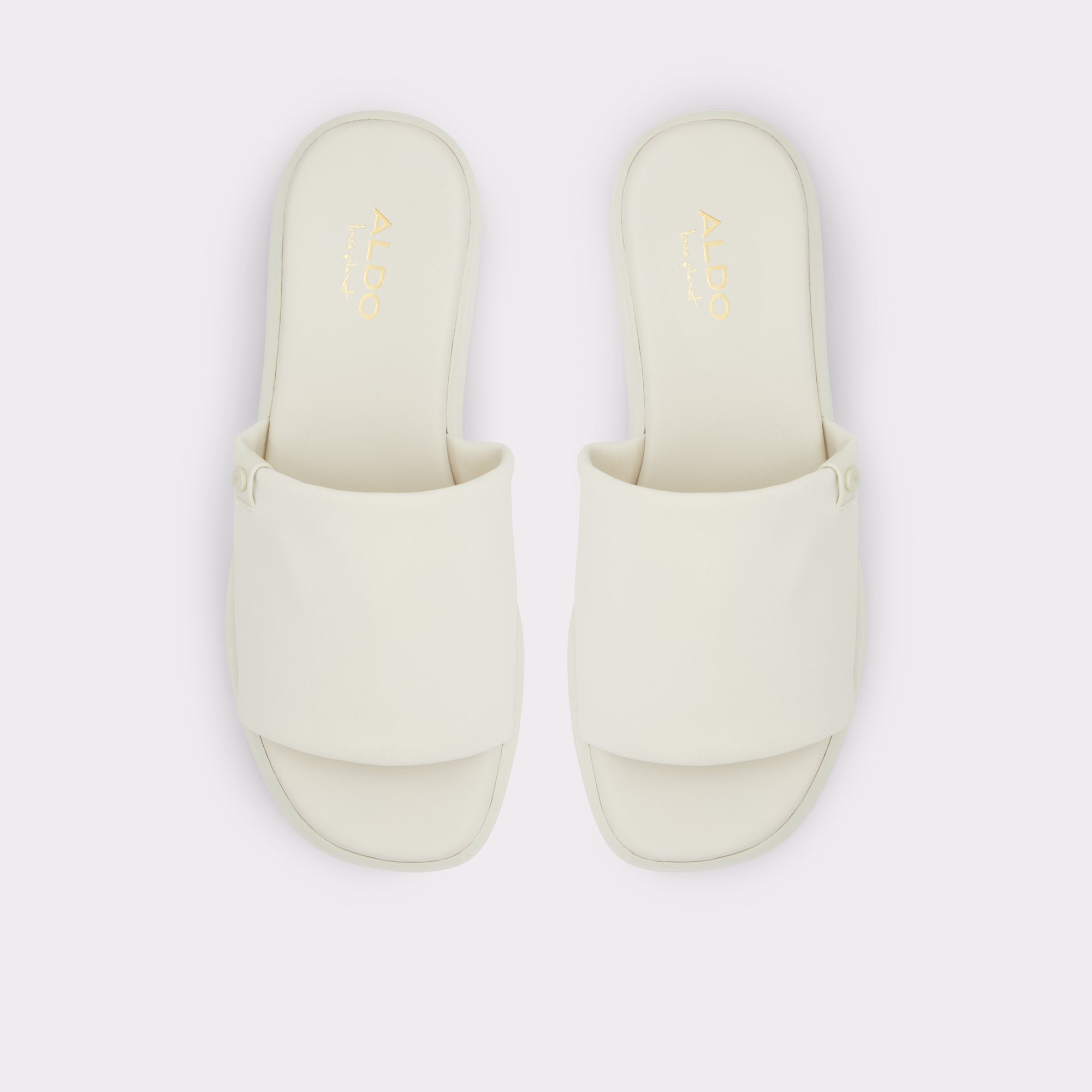 Yassu White Textile Stretch Women Platform sandals