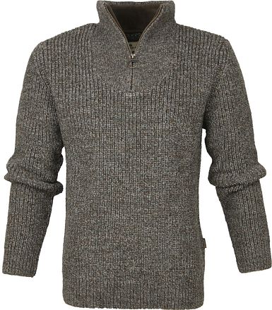 Barbour NewTyne Zip Trui Wol Donkergroen MKN0790-KH71 kopen