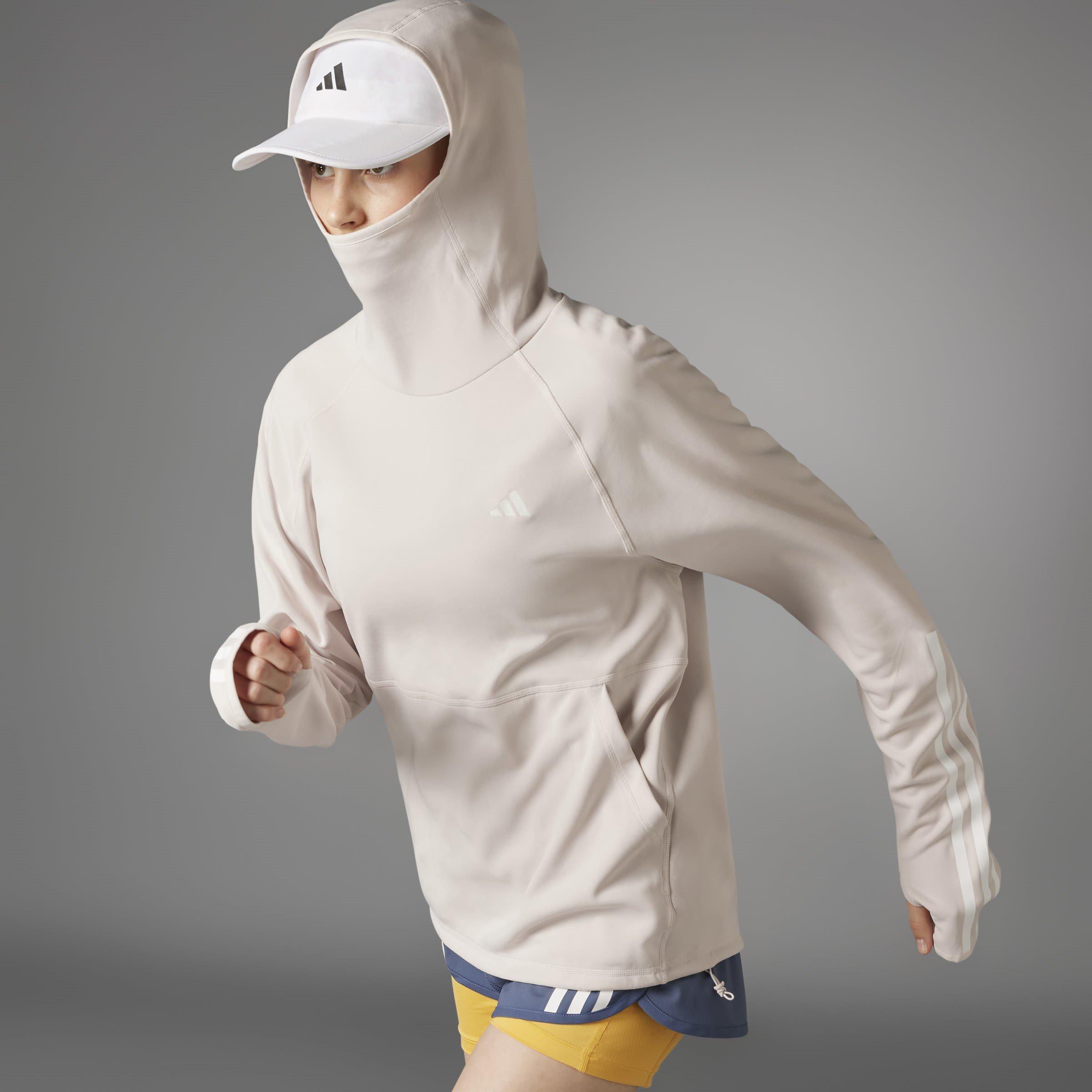 adidas Own The Run 3 Stripes Hoodie Womens