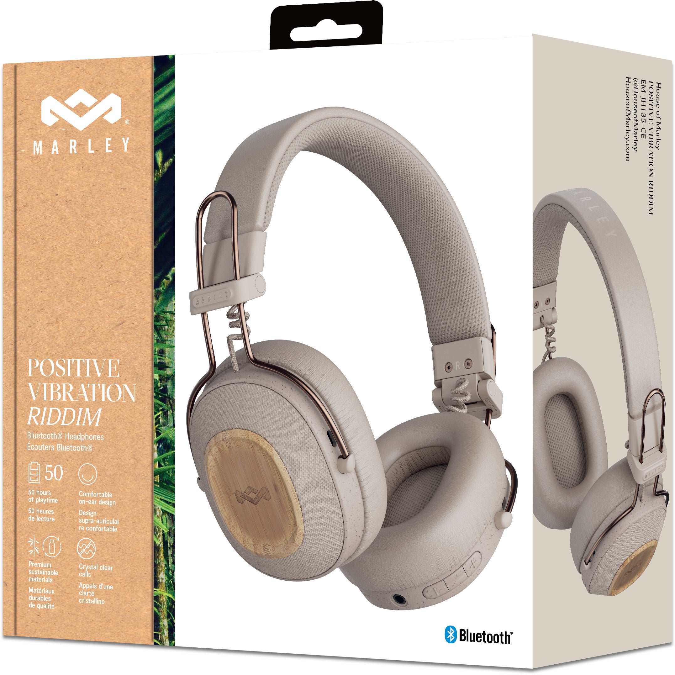 House of Marley Positive Vibration Riddim Cream draadloze hoofdtelefoon