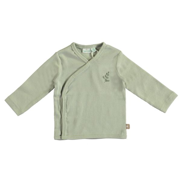 Babylook Overslag T‑Shirt - Maat 50 - Mineral Gray