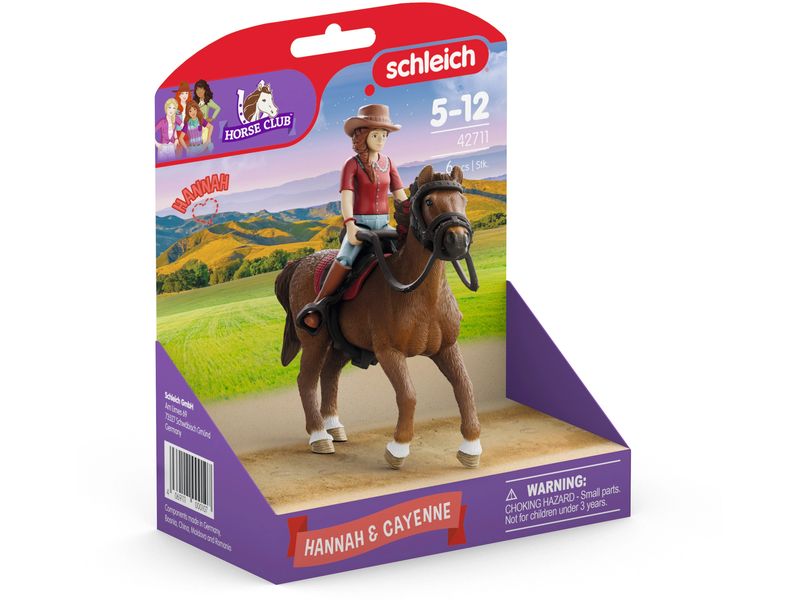 Schleich Spielfigurenset Horse Club Hannah & Cayenne Figurenset fördert kreatives Spielen