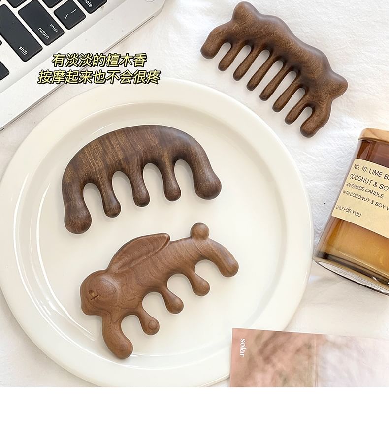 Miumi - Houten massagekam (verschillende ontwerpen)