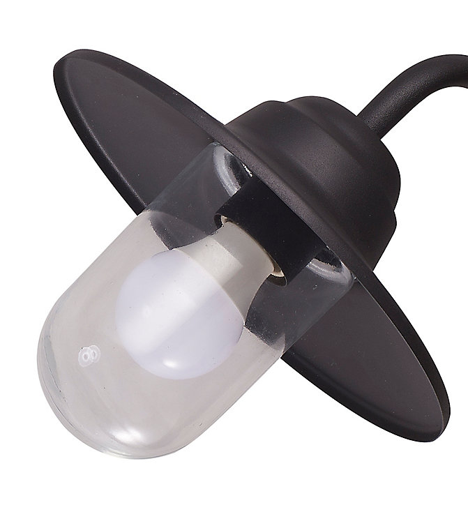 Applique murale Rimouski E27 60W IP44 GoodHome noir