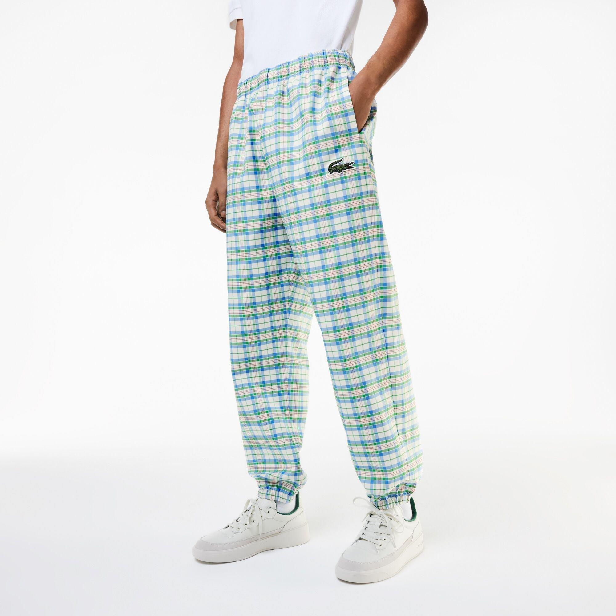 Lacoste Check Print Jogging Bottoms