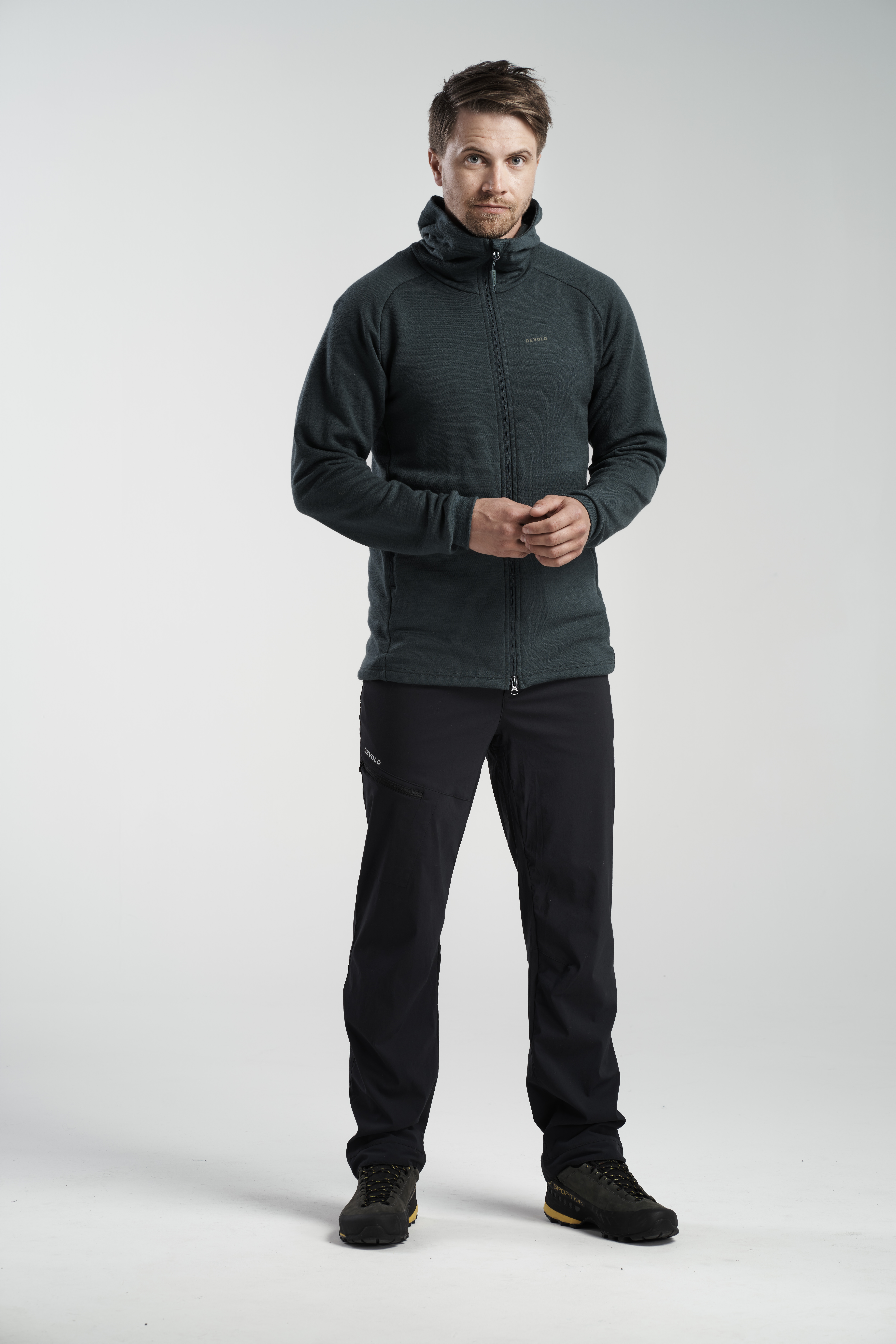 Nibba Merino Jacket Hood Herre Woods