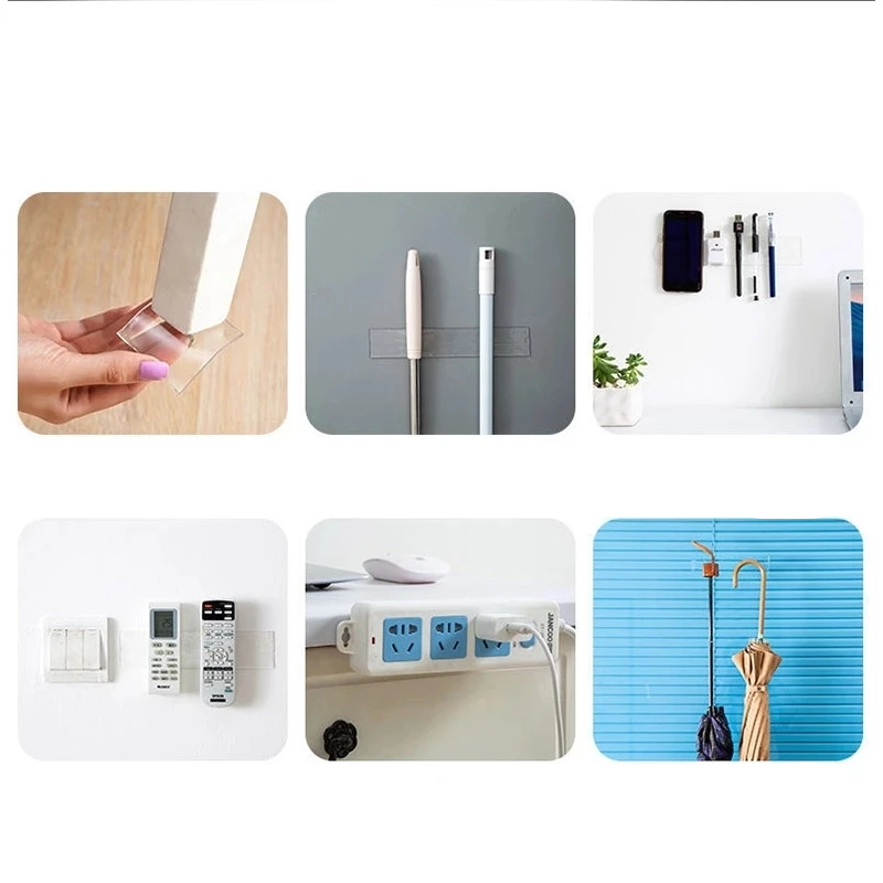 (2er Set) 30mmx5m Doppelseitiges Nano Klebeband Wasserdicht / Wiederverwendbar (Starke Klebekraft)