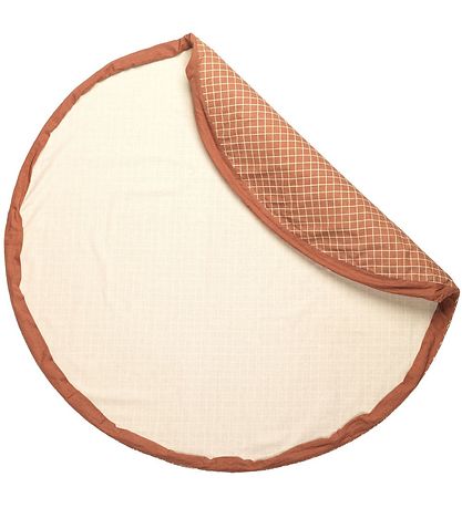 Play&Go Spielteppich - Ø140 - Gitter Brown