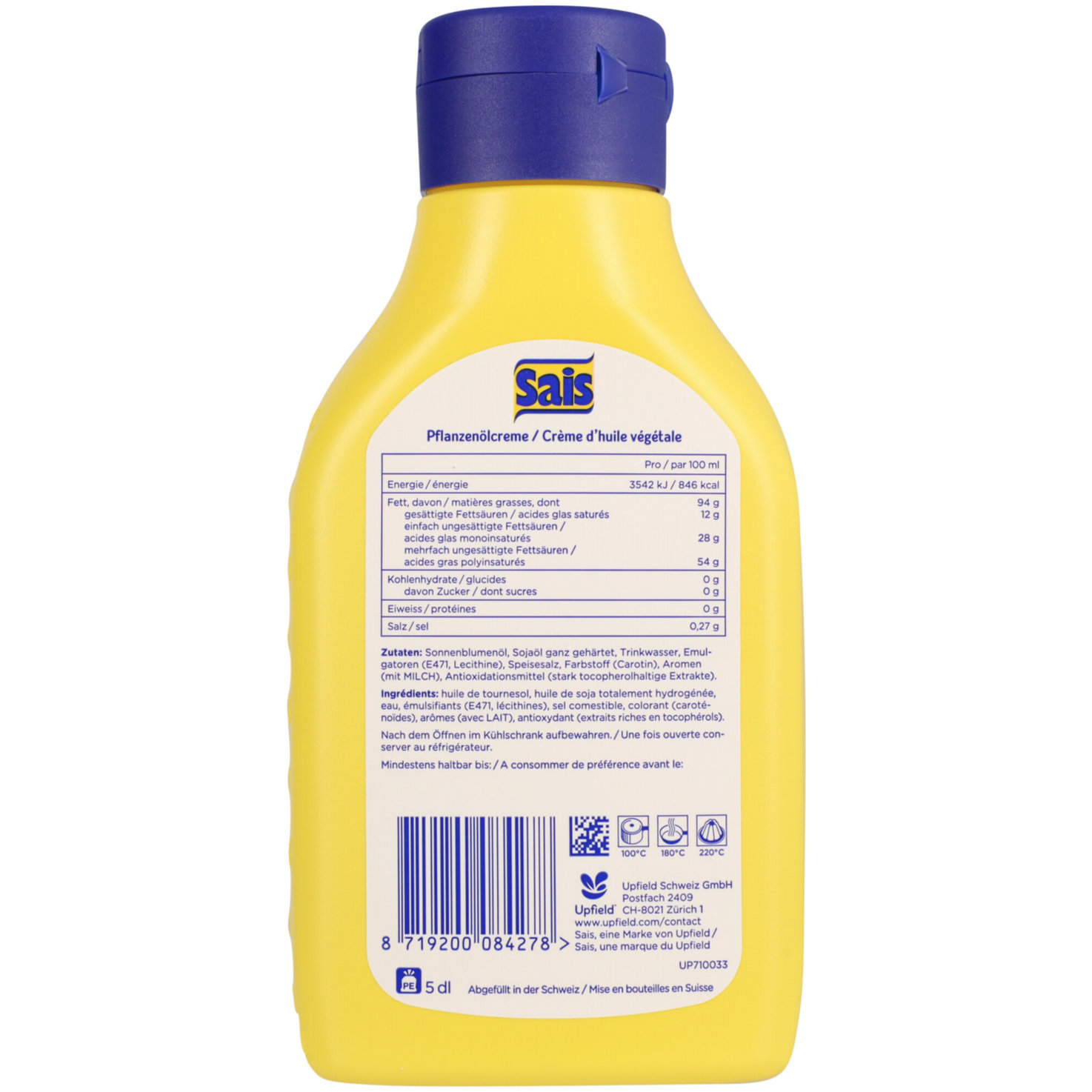Sais Spécial Pflanzenöl-Creme