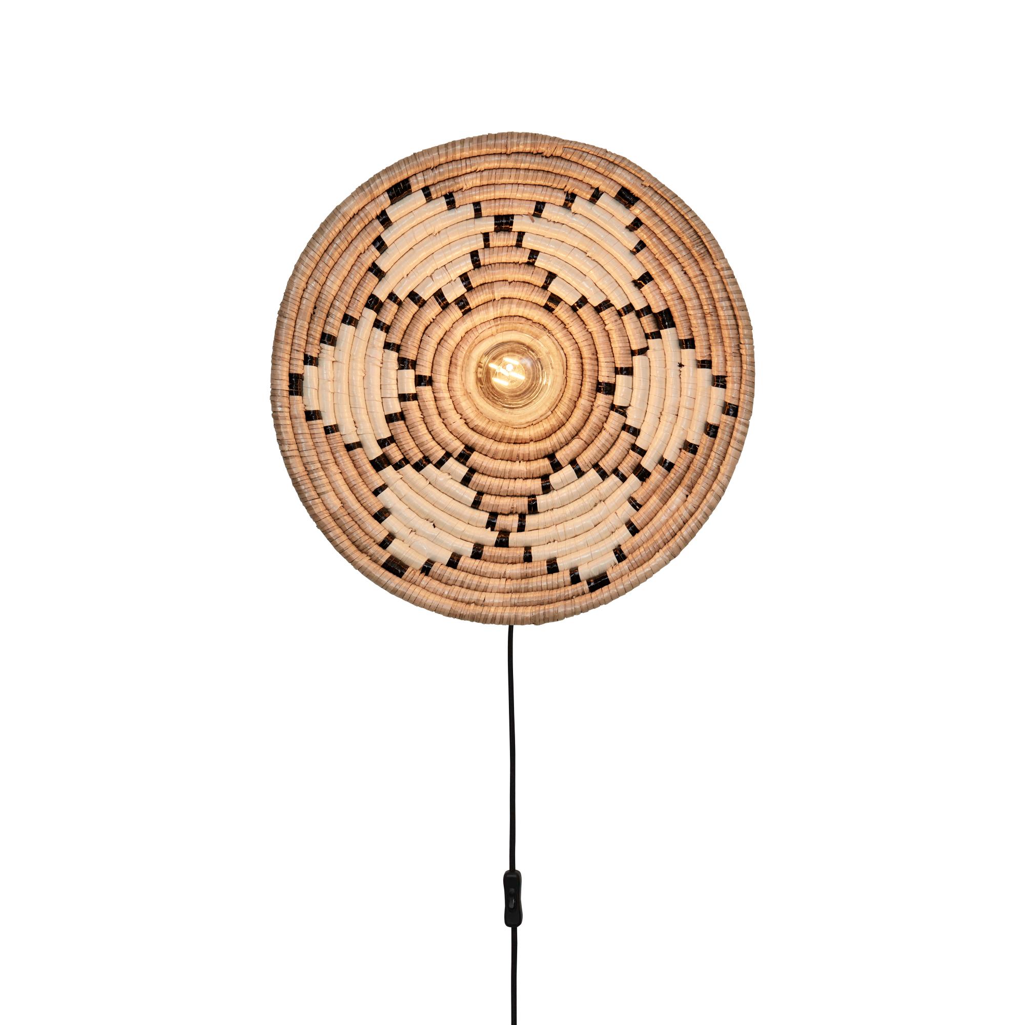 GOOD&MOJO Wandlamp Andros - Naturel|Wit - Ã45cm