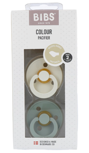 BIBS Fopspeen 6  Maanden Anatomic Ivory/Sage 2ST