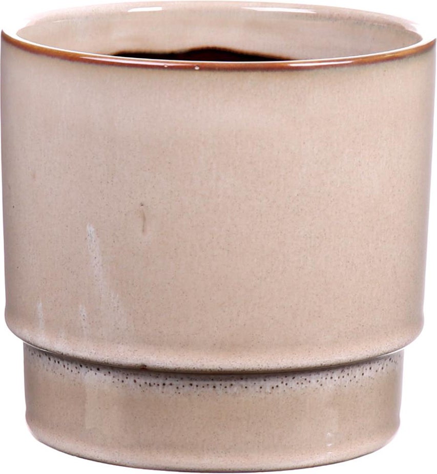 Duif bloempot Avelon beige D 10,5 H 9,2 cm