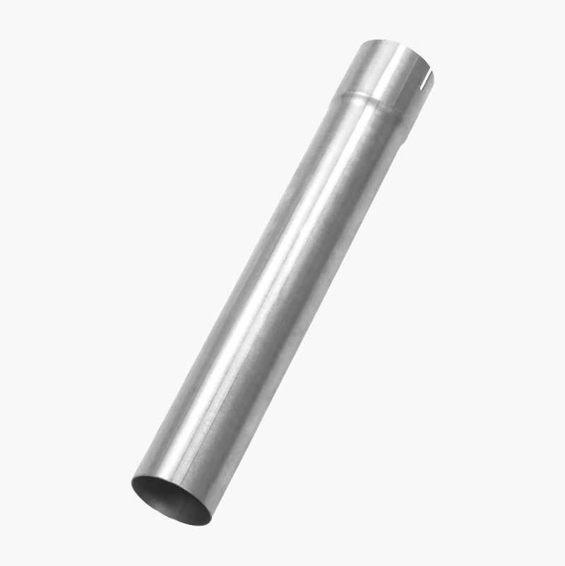 Rett rør med muffe, 0,5 m, 76 mm