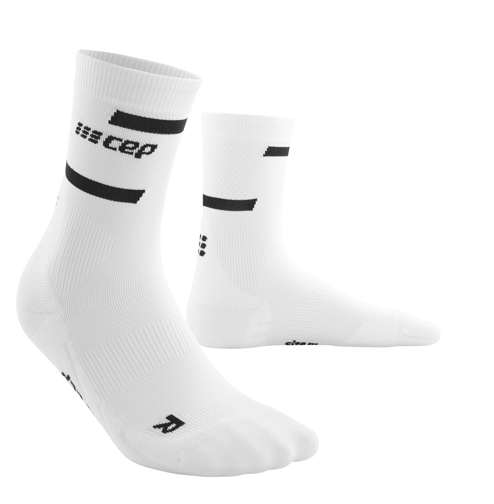 CEP The Run Compression Mid Cut Socks - Kurze Sport Kompressionssocken für Herren zum Laufen