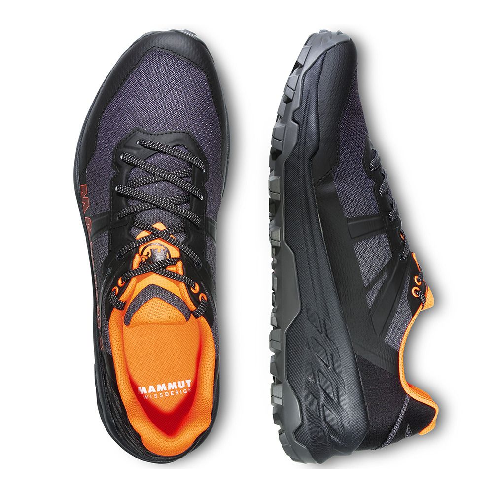 Mammut SERTIG II LOW GTX - Chaussures randonné Homme black/vibrant orange