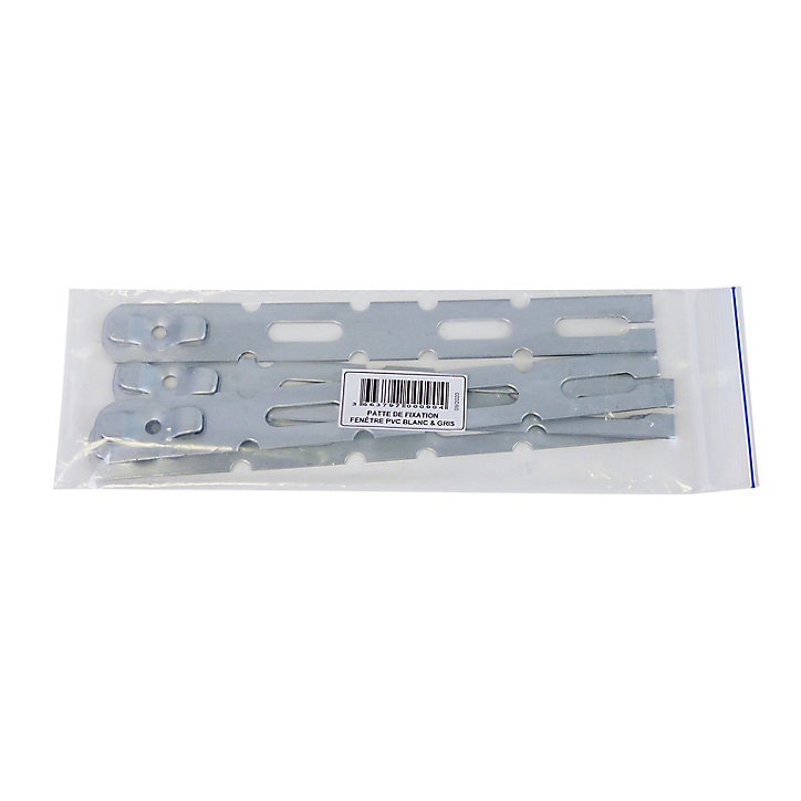 Pattes de fixation pour fenêtre et porte fenêtre pvc (lot de 4)