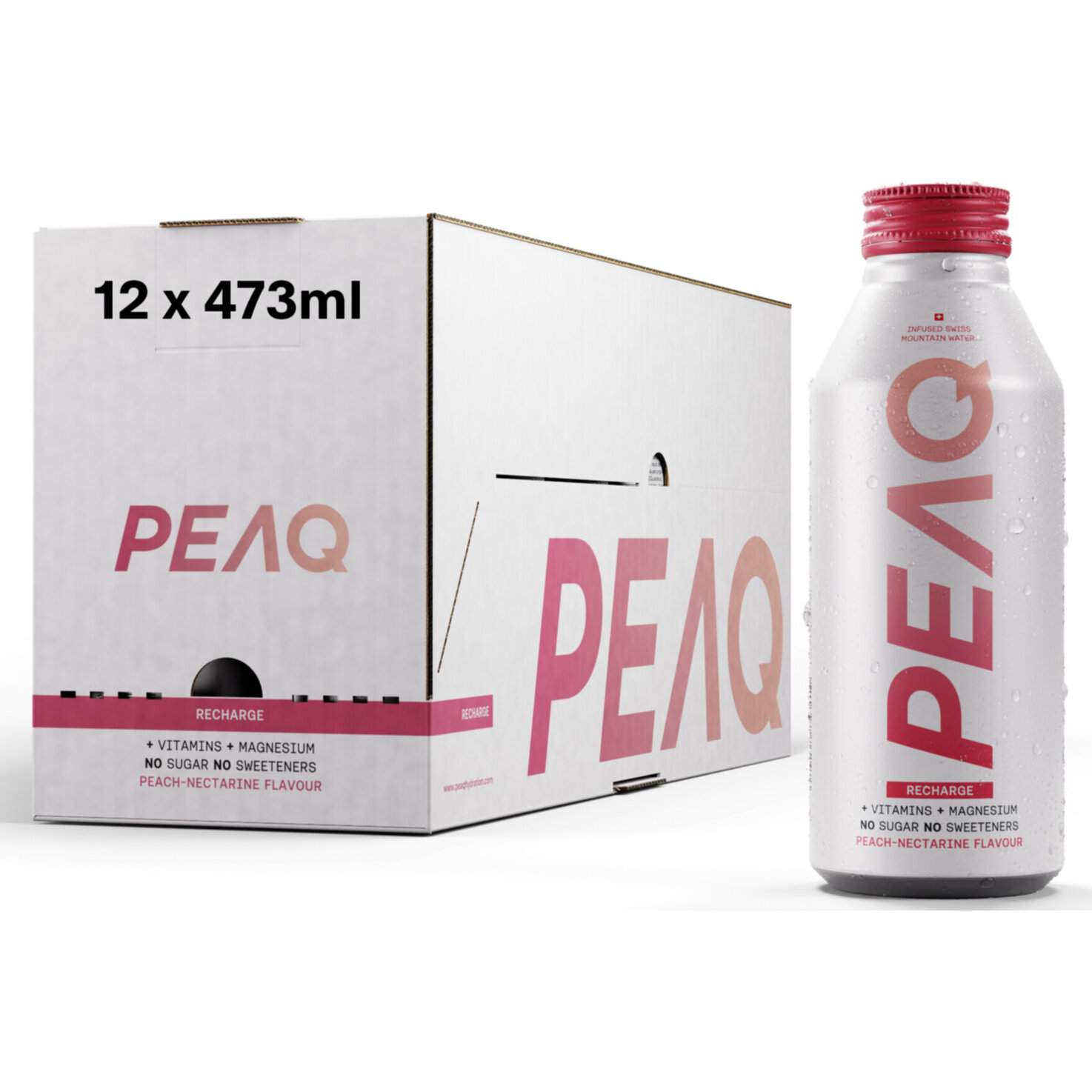 Peaq Recharge Peach-Nectarine 12x47.3cl -567.6cl