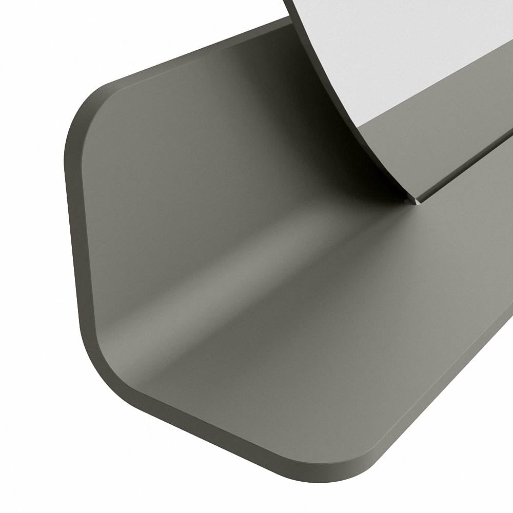 Mondiaz Spot spiegel rond Ø110cm met planchet smoke