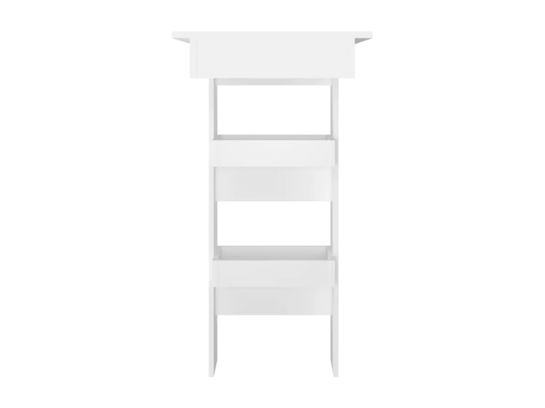 Table de bar murale Blanc 102x45x103,5 cm Bois d'ingénierie