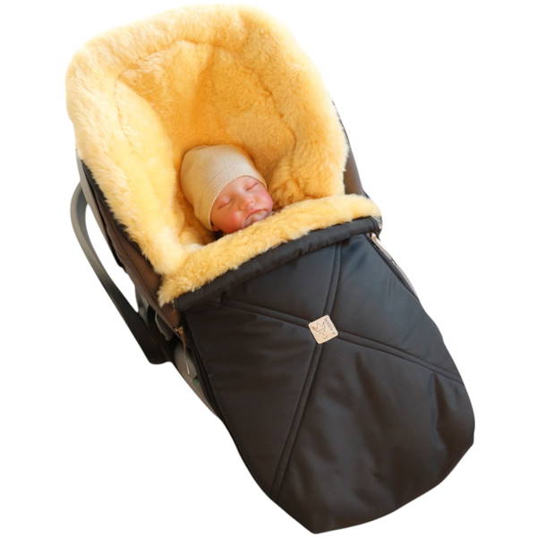 KaiserKaiser   EMMY Lammfell Babyschalen Fusssack anthracite