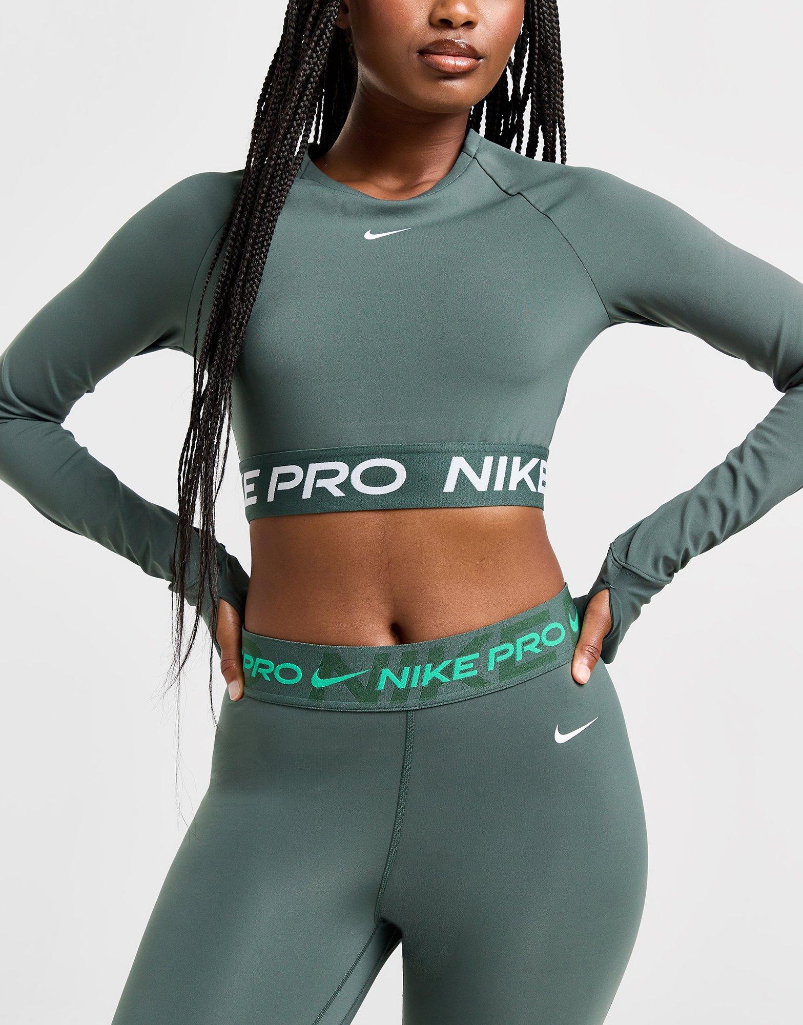 Nike Training Pro Long Sleeve Crop Top