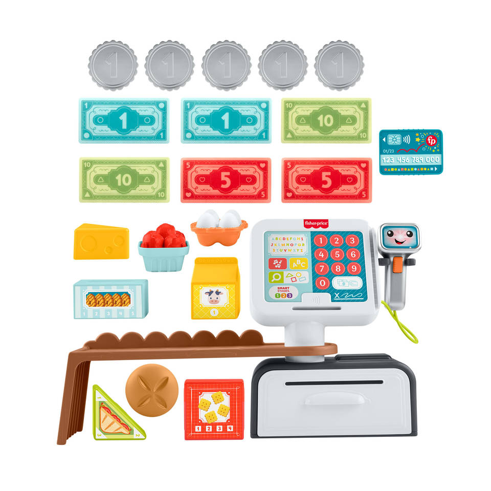 Fisher-Price leerplezier tellen en shoppen kassa
