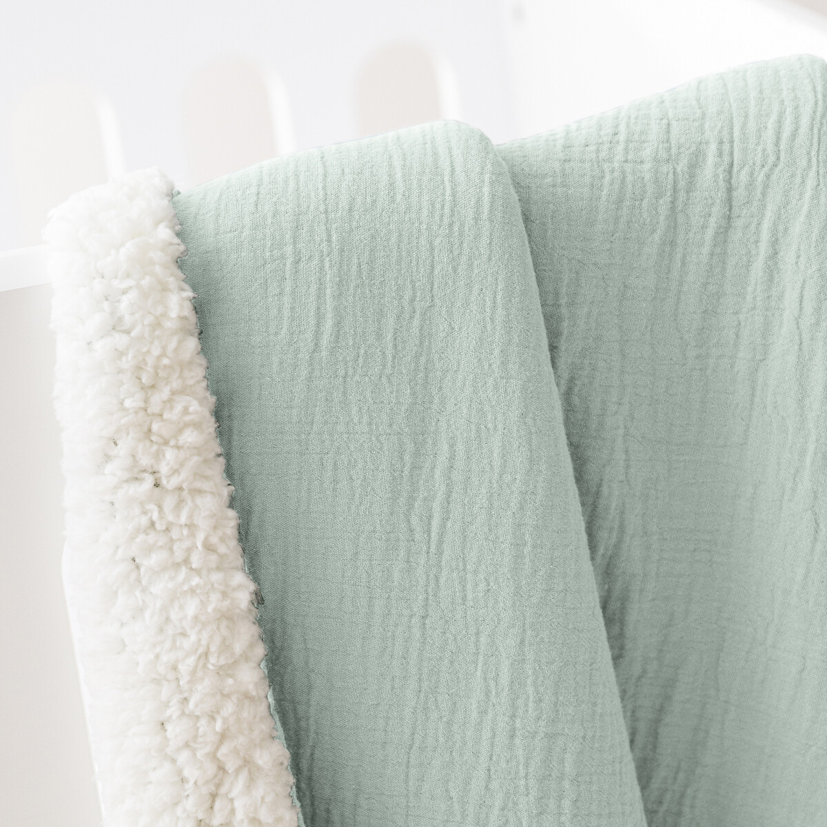 LA REDOUTE INTERIORS<br>Cobertores lisos para bebês em tetra e sherpa Kumla