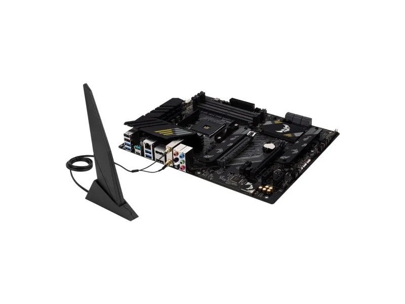 ASUS TUF GAMING B550-PLUS WIFI II - Bundkort - ATX - Socket AM4 - AMD B550 Chipset - USB-C Gen2, USB 3.2 Gen 1, USB 3.2 Gen 2 - 2.5 Gigabit LAN, Wi-Fi 6, Bluetooth - onboard grafik (CPU påkrævet) - HD Audio (8-kanaler)
