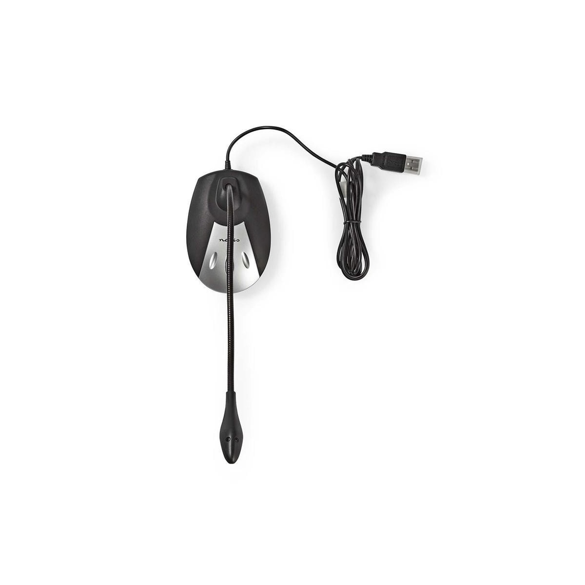 Kablet Mikrofon | USB | Sort/grå