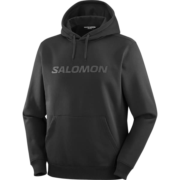 Sweatshirt SALOMON BIG LOGO HOODIE DEEP BLACK