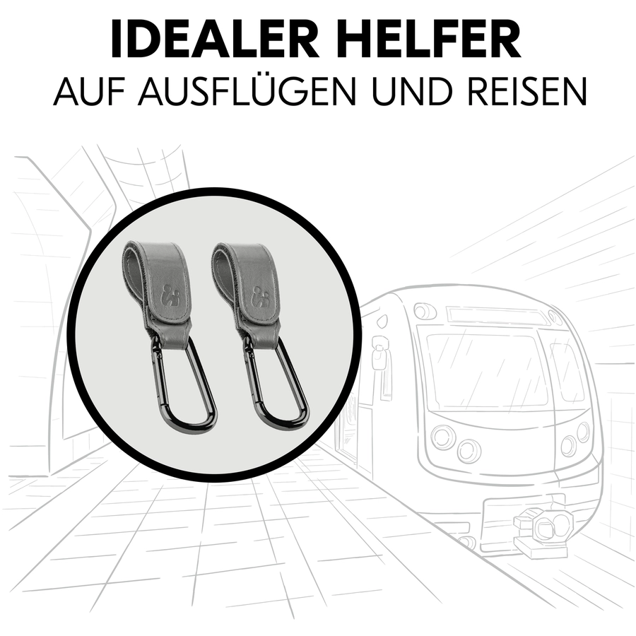 hauck Kinderwagen-Haken Grey
