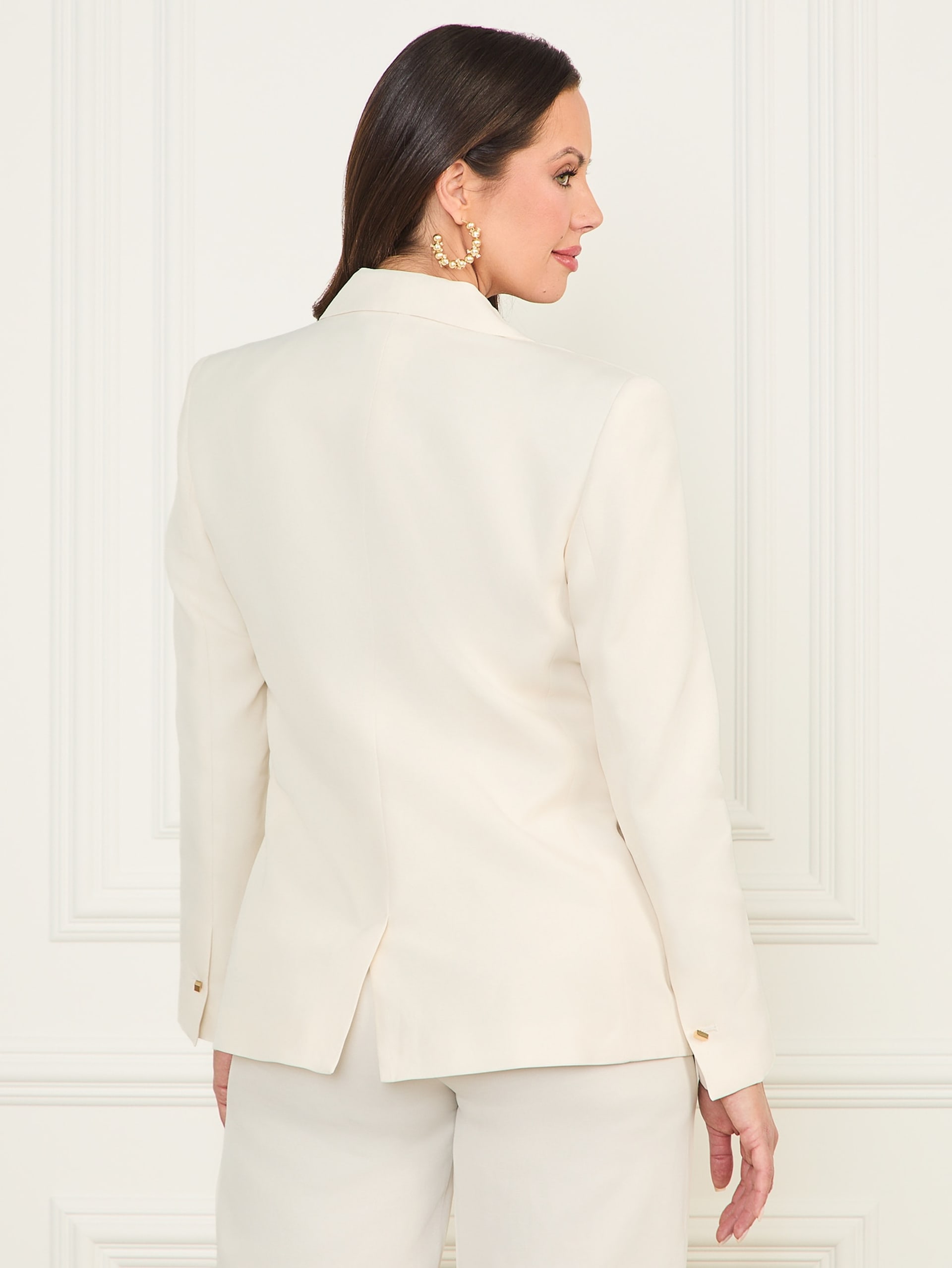 Blazer Eco Greta em mistura de linho
