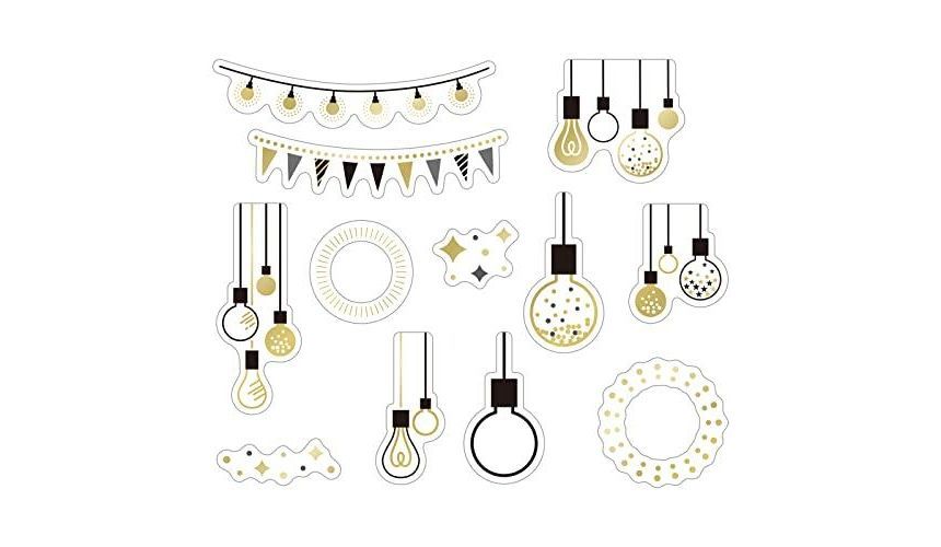 MDS - WorldCraft KiraKira Clear Flake Seal Sticker Light 36 stuks (12 patronen × 3 stuks)